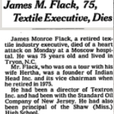 James Monroe Flack Obituary James Monroe Flack Obituary