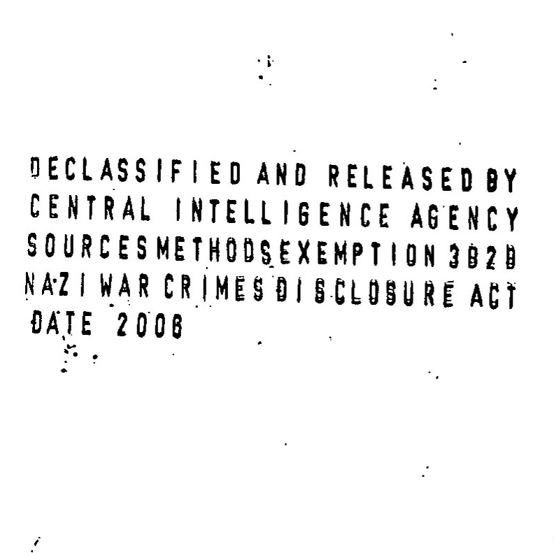Declassified CIA Field Report on Wolfgang Pfaundler Declassified CIA Field Report on Wolfgang Pfaundler
