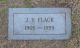 J. Y. Flack Headstone J. Y. Flack Headstone