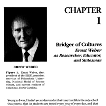 Ernst Weber Profile - IEEE Press Ernst Weber Profile - IEEE Press